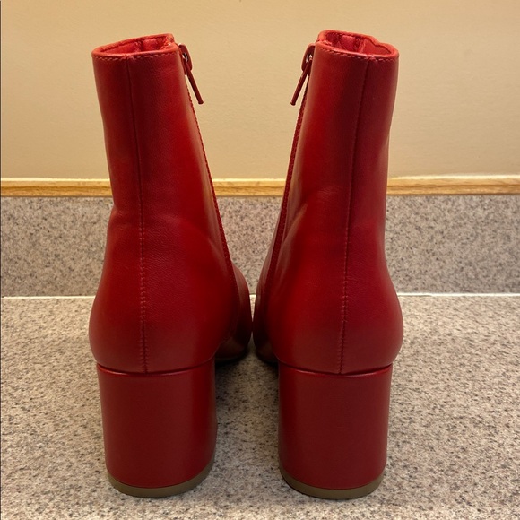 Sugar Nightlife Bold Red Ankle Booties - Picture 4 of 8
